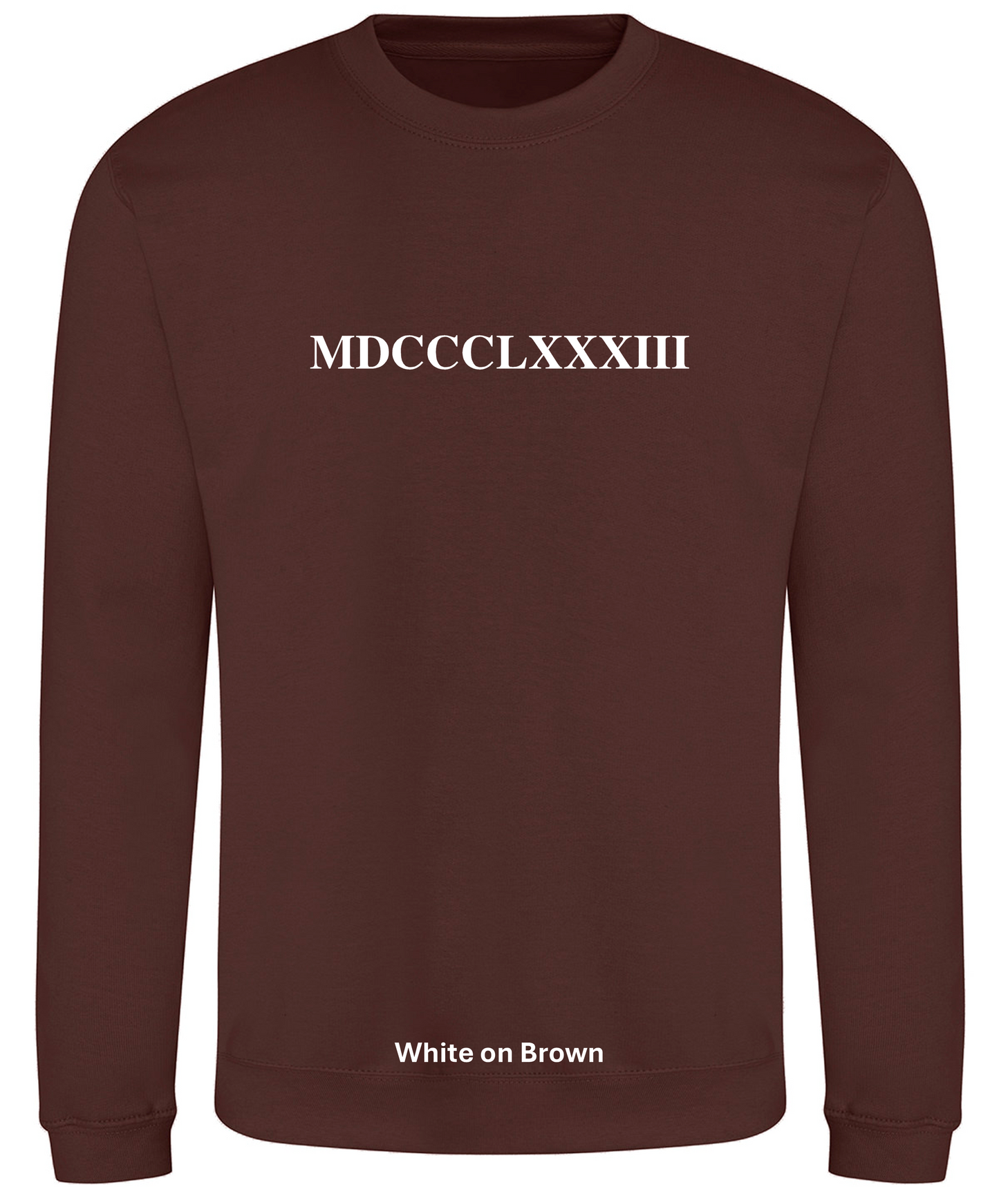 1883 Numerals Sweat - XS - 2XL