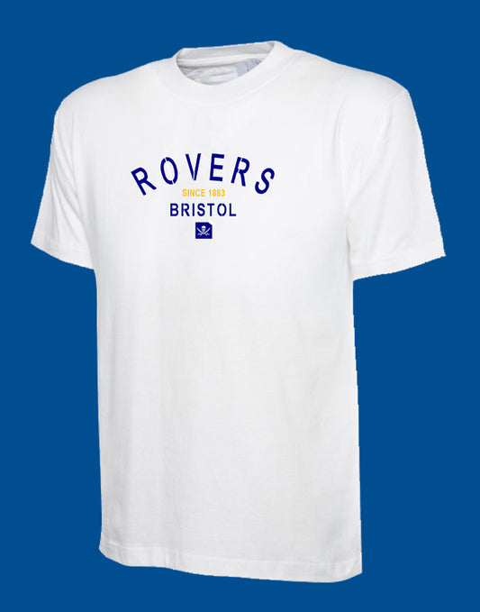 Bristol Rovers T-shirt - Arc logo White  (S-6XL)