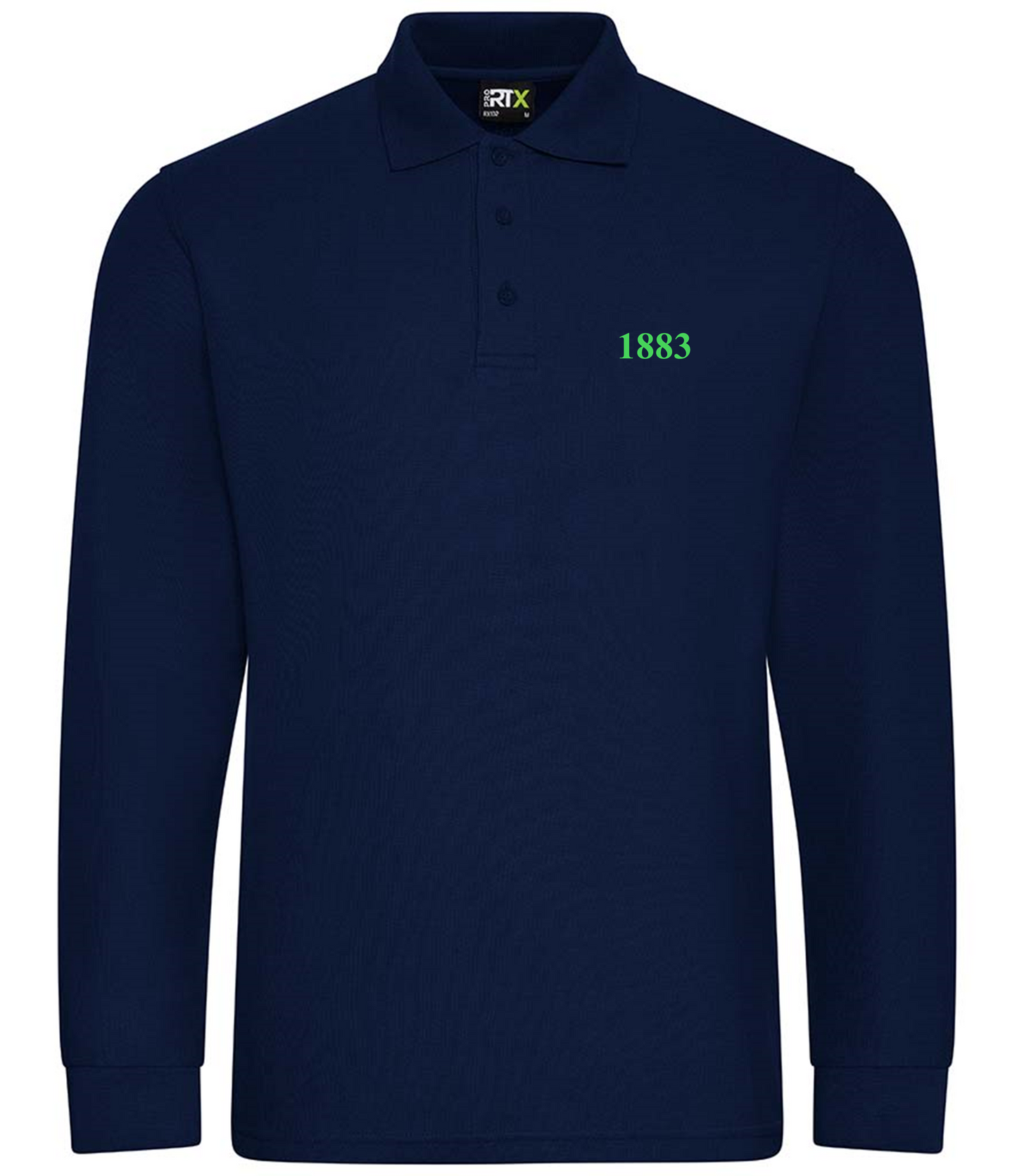 1883 Long Sleeve Fitted Polo (Badge colour option) - Small to 4XL