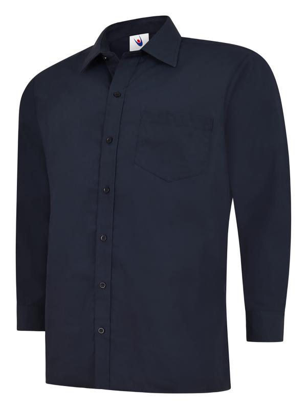 Mens Poplin Full Sleeve Shirt - UC709 (Colours)