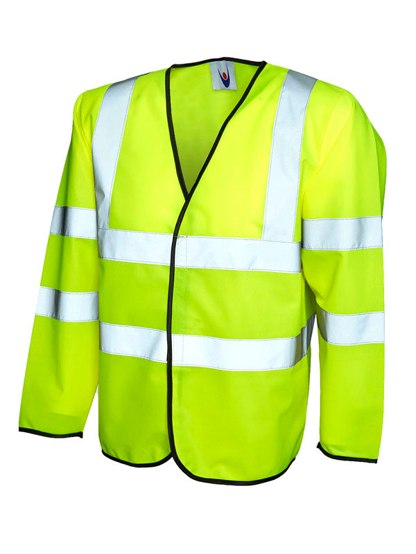 Long Sleeve Safety Waist Coast - UC802 (S-4XL)